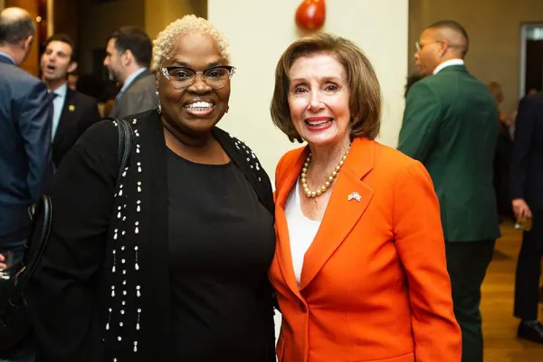 Ameenah Salaam with Nancy Pelosi at End Citizens United Event