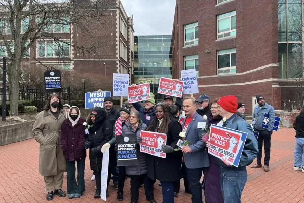 PBS and NPR Rally in Binghamton, New York