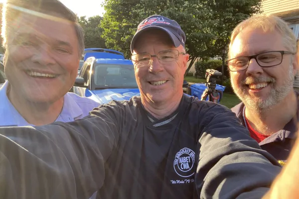 Mark Sudol, Jp and Kenny Kienzl of News 12 