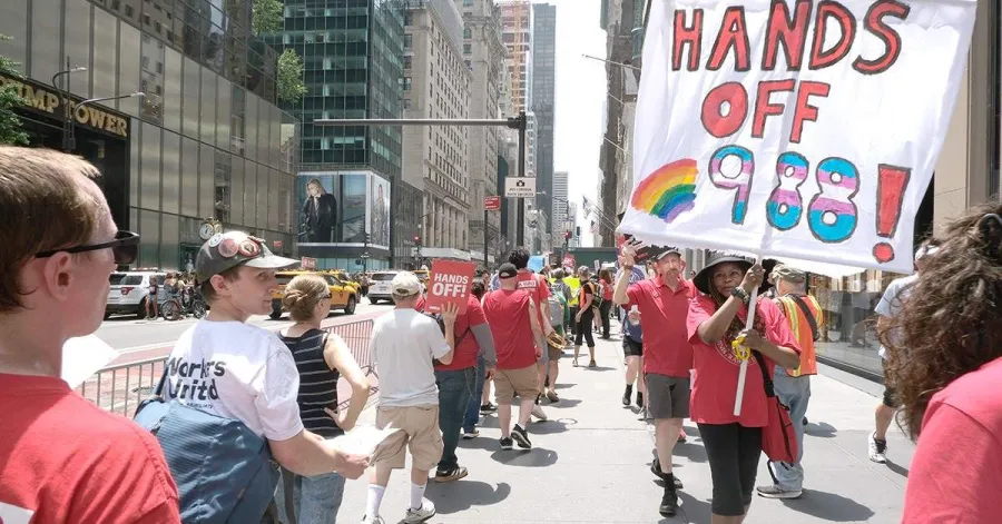 Trevor Project Picket for 988