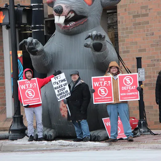 Mobilization effort at WNEM-TV by Local 48 members