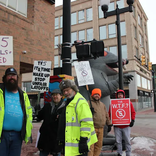 Mobilization effort at WNEM-TV by Local 48 members